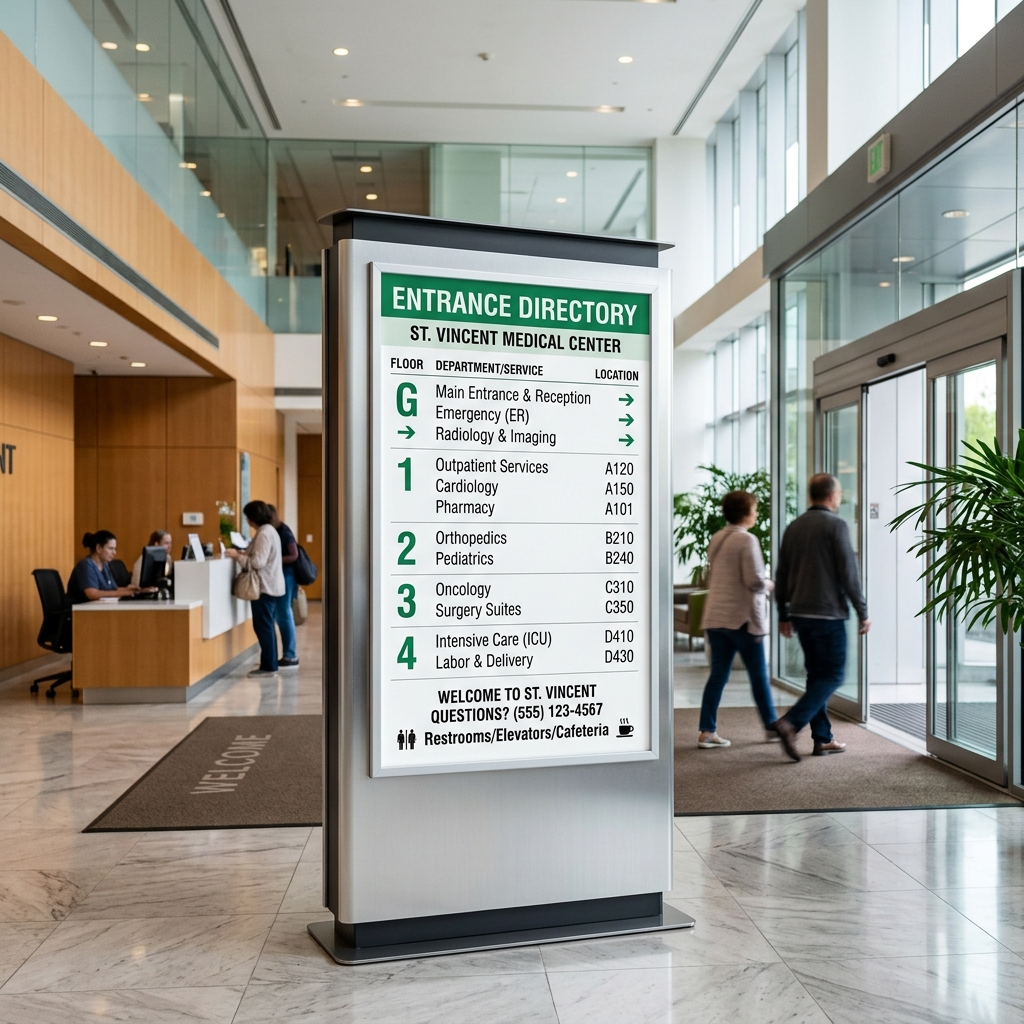 Hospital Sign Boards
